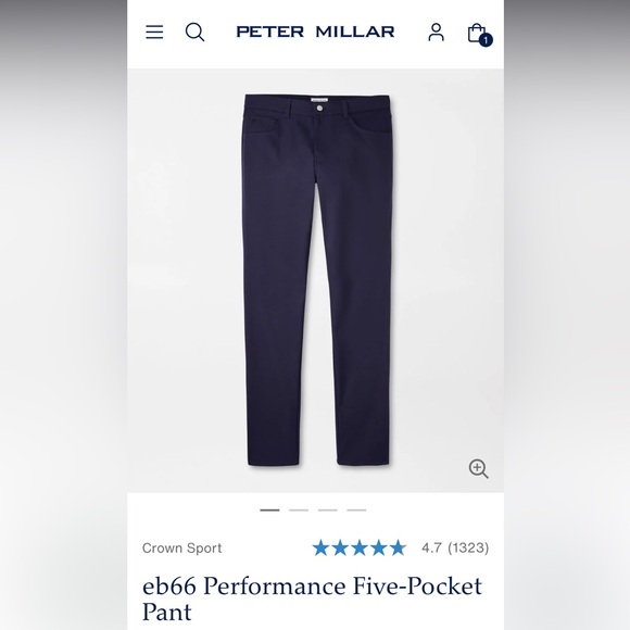 4 Pairs of Peter Millar Mens Pants size 38 x 32 (selling individually)